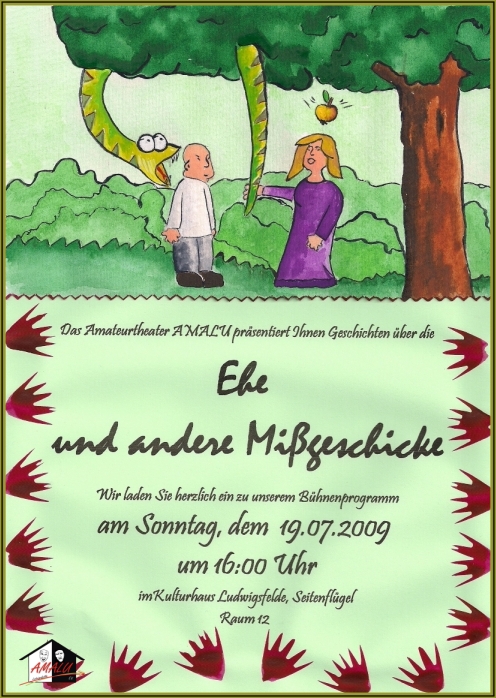 Bhnenprogramm "Ehe und andere Missgeschicke"