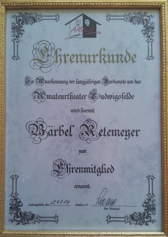 Ehrenmitglied - Bärbel Retemeyer